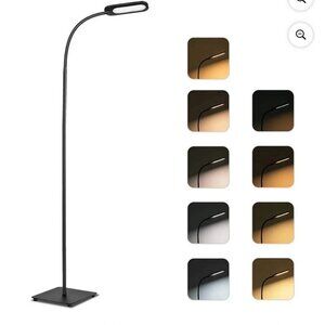 TECKIN Floor Lamp, Black Dimmable Lamp with 5 Colors and 4 Brightness